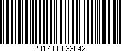 Código de barras (EAN, GTIN, SKU, ISBN): '2017000033042'