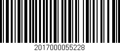 Código de barras (EAN, GTIN, SKU, ISBN): '2017000055228'
