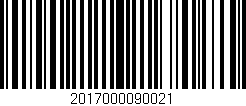 Código de barras (EAN, GTIN, SKU, ISBN): '2017000090021'
