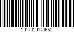 Código de barras (EAN, GTIN, SKU, ISBN): '2017020140652'