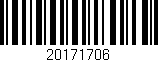 Código de barras (EAN, GTIN, SKU, ISBN): '20171706'