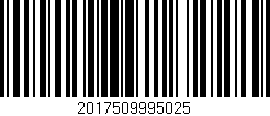 Código de barras (EAN, GTIN, SKU, ISBN): '2017509995025'