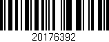 Código de barras (EAN, GTIN, SKU, ISBN): '20176392'