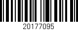 Código de barras (EAN, GTIN, SKU, ISBN): '20177095'