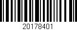 Código de barras (EAN, GTIN, SKU, ISBN): '20178401'