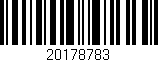 Código de barras (EAN, GTIN, SKU, ISBN): '20178783'