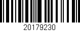 Código de barras (EAN, GTIN, SKU, ISBN): '20179230'