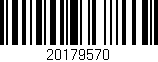 Código de barras (EAN, GTIN, SKU, ISBN): '20179570'