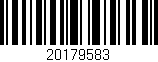Código de barras (EAN, GTIN, SKU, ISBN): '20179583'