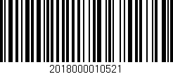 Código de barras (EAN, GTIN, SKU, ISBN): '2018000010521'