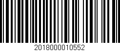Código de barras (EAN, GTIN, SKU, ISBN): '2018000010552'