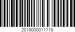 Código de barras (EAN, GTIN, SKU, ISBN): '2018000011719'