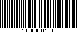 Código de barras (EAN, GTIN, SKU, ISBN): '2018000011740'