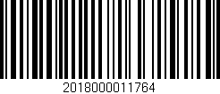 Código de barras (EAN, GTIN, SKU, ISBN): '2018000011764'