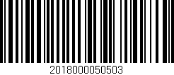 Código de barras (EAN, GTIN, SKU, ISBN): '2018000050503'