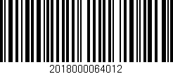 Código de barras (EAN, GTIN, SKU, ISBN): '2018000064012'