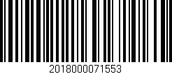 Código de barras (EAN, GTIN, SKU, ISBN): '2018000071553'