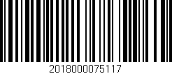 Código de barras (EAN, GTIN, SKU, ISBN): '2018000075117'