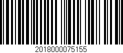 Código de barras (EAN, GTIN, SKU, ISBN): '2018000075155'