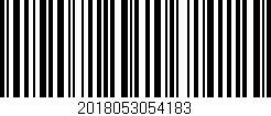 Código de barras (EAN, GTIN, SKU, ISBN): '2018053054183'