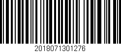 Código de barras (EAN, GTIN, SKU, ISBN): '2018071301276'