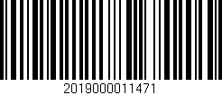 Código de barras (EAN, GTIN, SKU, ISBN): '2019000011471'