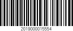 Código de barras (EAN, GTIN, SKU, ISBN): '2019000015554'