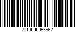 Código de barras (EAN, GTIN, SKU, ISBN): '2019000055567'