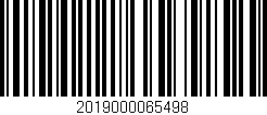 Código de barras (EAN, GTIN, SKU, ISBN): '2019000065498'