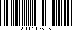 Código de barras (EAN, GTIN, SKU, ISBN): '2019020065935'