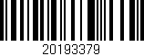 Código de barras (EAN, GTIN, SKU, ISBN): '20193379'