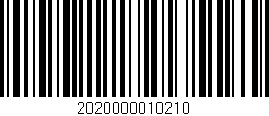 Código de barras (EAN, GTIN, SKU, ISBN): '2020000010210'