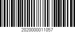 Código de barras (EAN, GTIN, SKU, ISBN): '2020000011057'