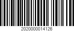 Código de barras (EAN, GTIN, SKU, ISBN): '2020000014126'