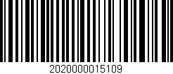 Código de barras (EAN, GTIN, SKU, ISBN): '2020000015109'