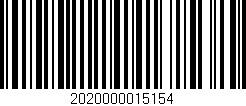 Código de barras (EAN, GTIN, SKU, ISBN): '2020000015154'