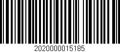 Código de barras (EAN, GTIN, SKU, ISBN): '2020000015185'