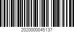 Código de barras (EAN, GTIN, SKU, ISBN): '2020000045137'