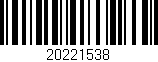 Código de barras (EAN, GTIN, SKU, ISBN): '20221538'