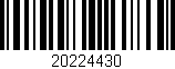 Código de barras (EAN, GTIN, SKU, ISBN): '20224430'