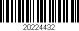 Código de barras (EAN, GTIN, SKU, ISBN): '20224432'