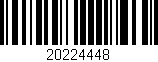 Código de barras (EAN, GTIN, SKU, ISBN): '20224448'