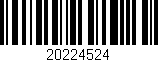 Código de barras (EAN, GTIN, SKU, ISBN): '20224524'