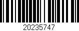Código de barras (EAN, GTIN, SKU, ISBN): '20235747'