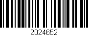 Código de barras (EAN, GTIN, SKU, ISBN): '2024652'