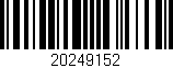 Código de barras (EAN, GTIN, SKU, ISBN): '20249152'