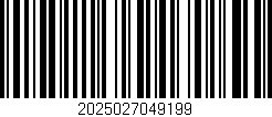 Código de barras (EAN, GTIN, SKU, ISBN): '2025027049199'