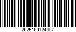 Código de barras (EAN, GTIN, SKU, ISBN): '2025189124307'