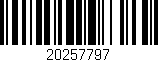 Código de barras (EAN, GTIN, SKU, ISBN): '20257797'