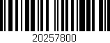 Código de barras (EAN, GTIN, SKU, ISBN): '20257800'